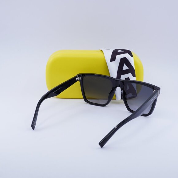 Marc Jacobs MARC 119/S 0807 9O Square Sunglasses - Black\Dark Gray Gradient - Picture 4 of 10